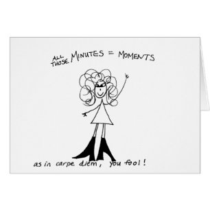 Carte de Carpe Diem Crazyhair - colorez-la