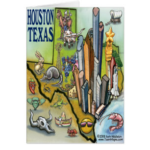 Carte de carte de Houston le TEXAS