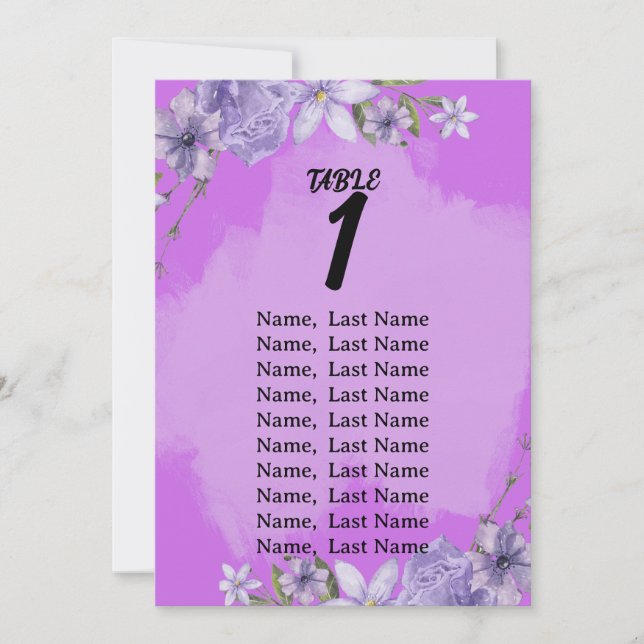 Carte de carte de Mariage d'écriture (Devant)