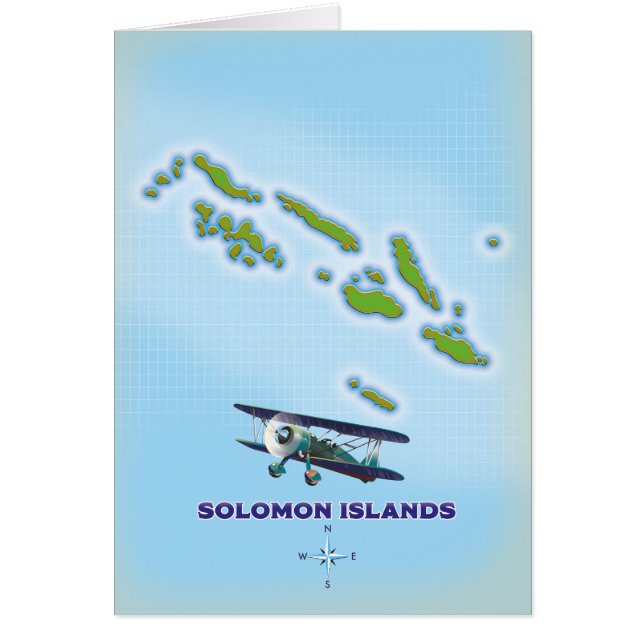 carte de cartographie des îles Salomon. (Devant)