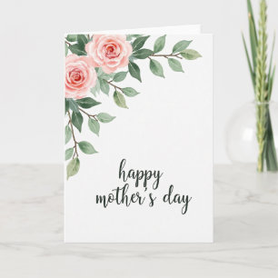 Carte de célébration à l'aquarelle florale