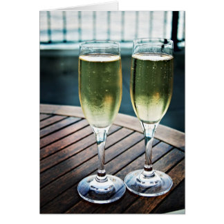 Carte de célébration Champagne