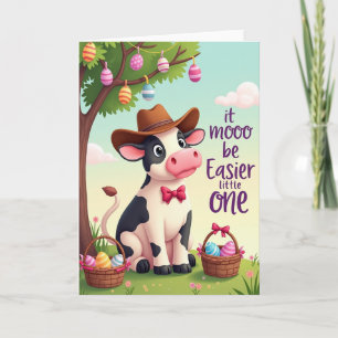 Carte de célébration Cowboy Cow