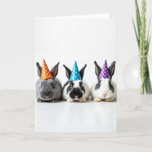 Carte de célébration d'animal de fête