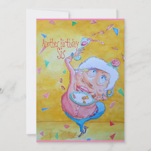 Carte de célébration d'anniversaire de soeur