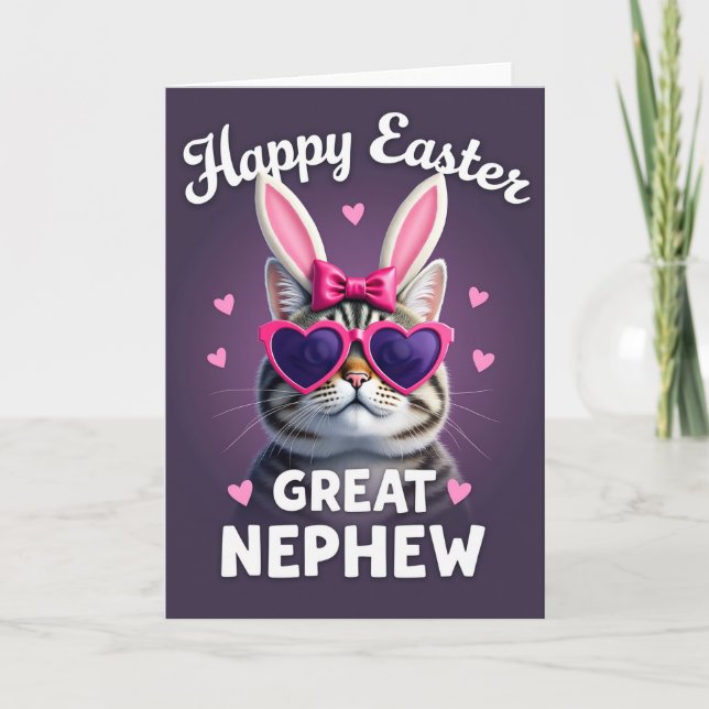 Carte de célébration de chat cool (Devant)