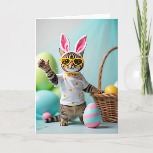 Carte de célébration de chaton mignon (Devant)