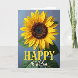 Carte de célébration de fleur ensoleillée
