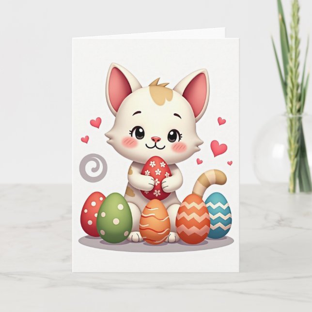 Carte de célébration de Kitty joyeuse (Devant)