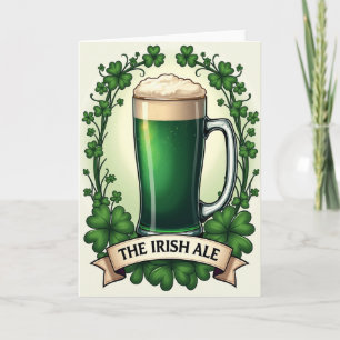 Carte de célébration de la bière irlandaise