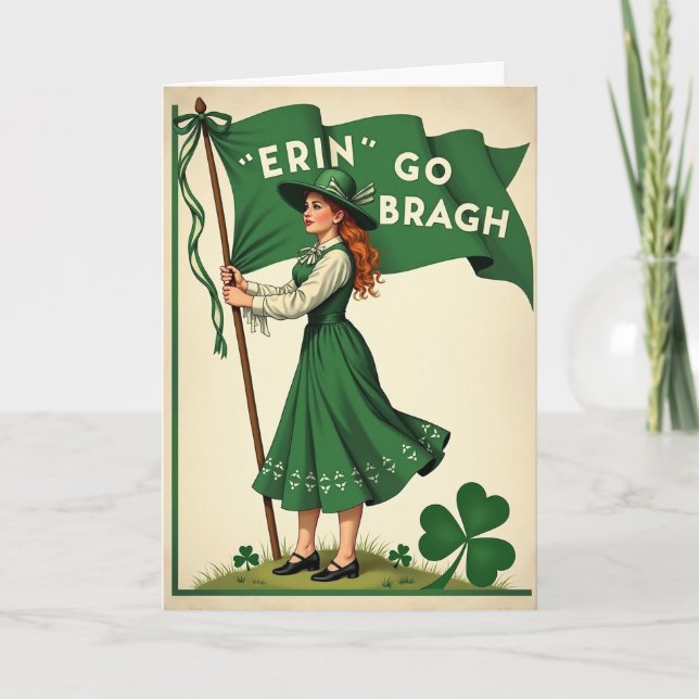 Carte de célébration de la fierté irlandaise (Devant)
