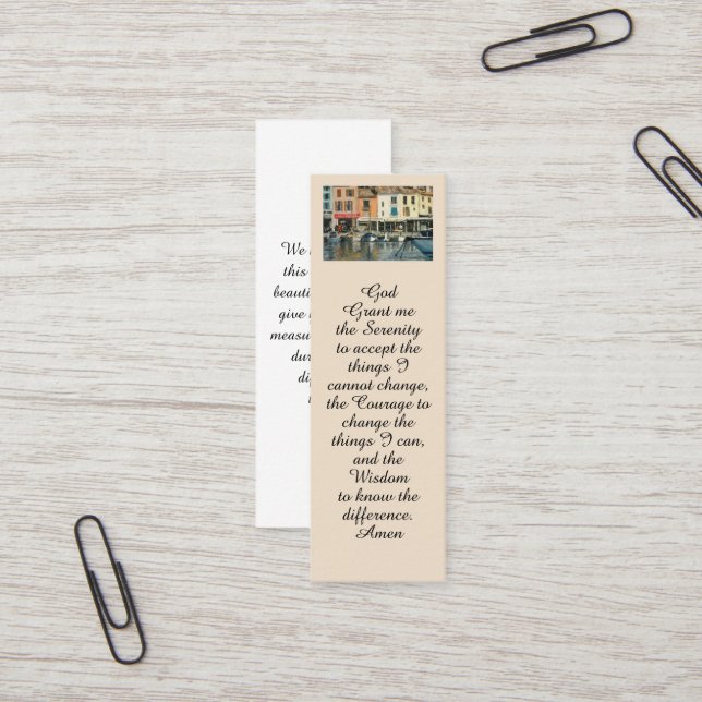 Carte de célébration de la vie commémorative de pe (Devant/Arrière en situation)