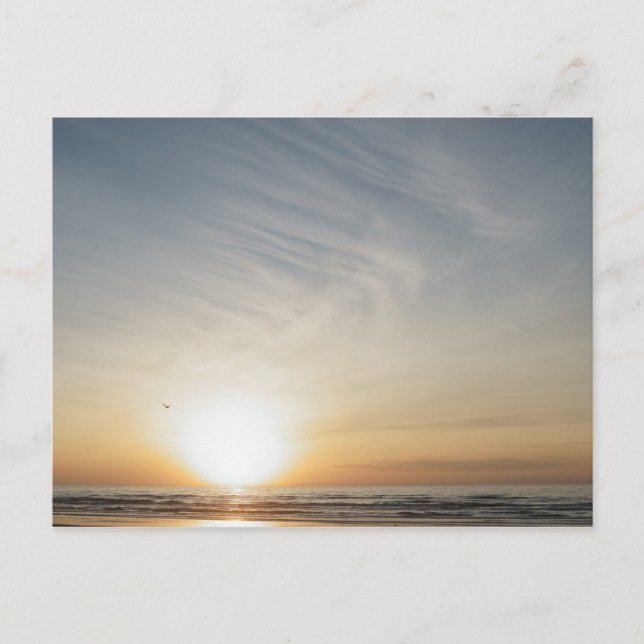 Carte de célébration de lever de soleil à la plage (Devant)