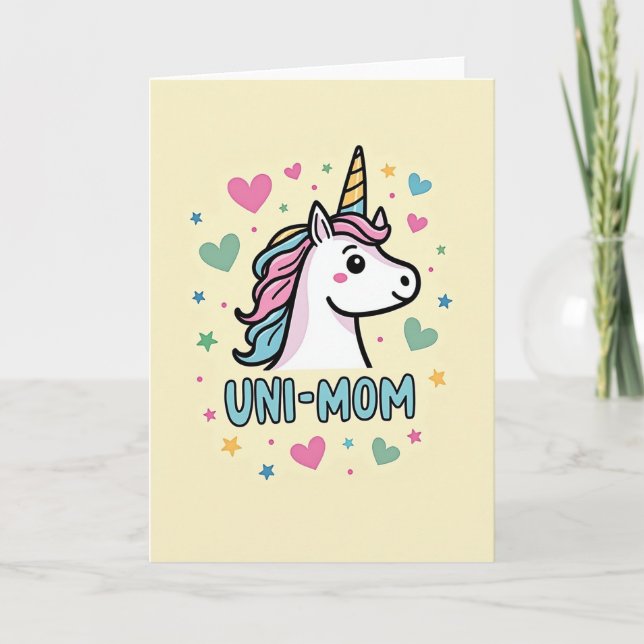 Carte de célébration de maman unique (Devant)