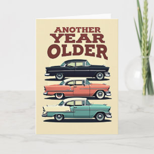 Carte de célébration de voiture ancienne