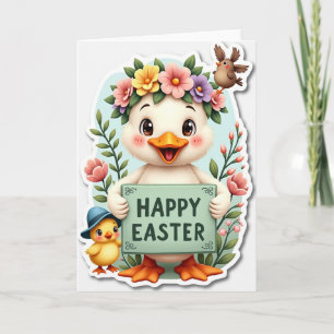 Carte de célébration des oiseaux de printemps