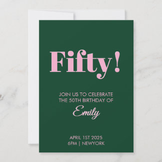 Carte de célébration du 50e anniversaire