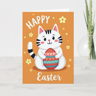 Carte de célébration du chat rayé