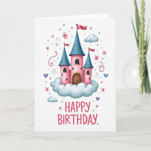 Carte de célébration du château de rêve