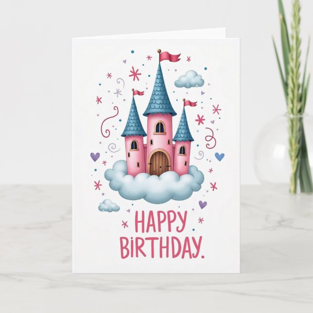 Carte de célébration du château de rêve (Devant)