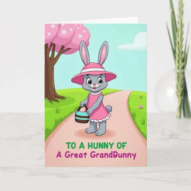 Carte de célébration du chemin de lapin (Devant)