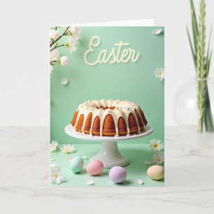 Carte de célébration du gâteau de printemps