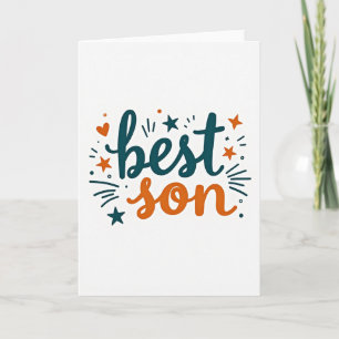 Carte de célébration du meilleur fils