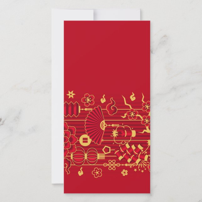 Carte de célébration du Nouvel An chinois (Devant)