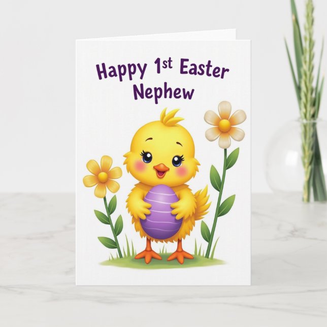 Carte de célébration d'un oiseau mignon (Devant)