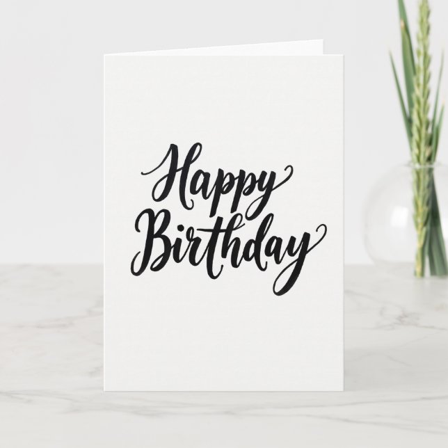 Carte de célébration en écriture gras (Devant)