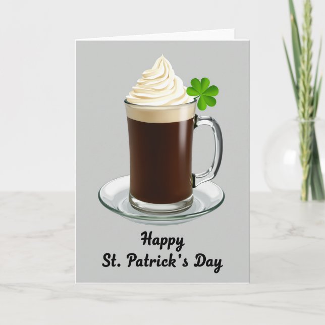 Carte de célébration Irish Coffee (Devant)