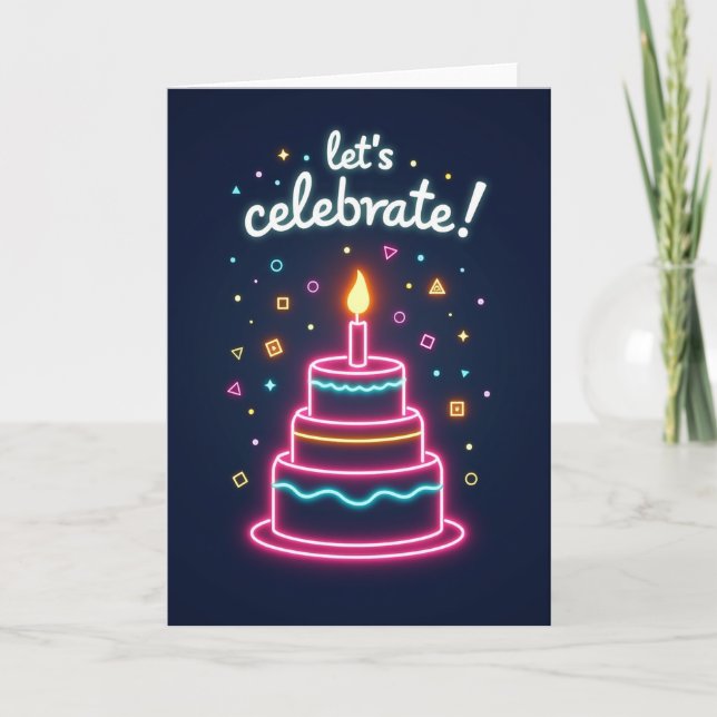 Carte de célébration lumineuse (Devant)