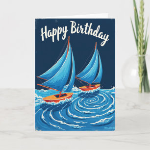 Carte de célébration nautique