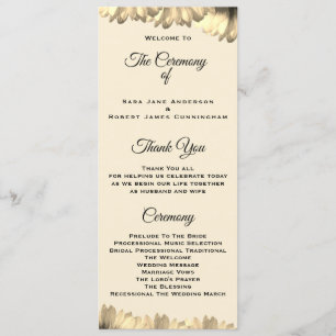 Carte de cérémonie Mariage de style pays