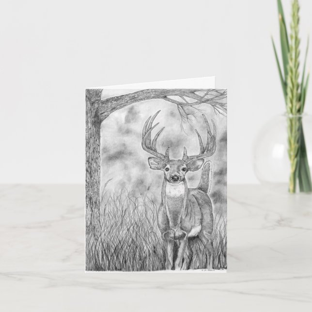 Carte de cerf (Devant)