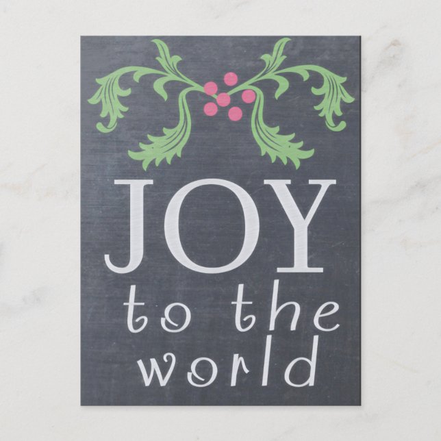 CARTE DE CHALKBOARD REGARDER Carte de Noël (Devant)