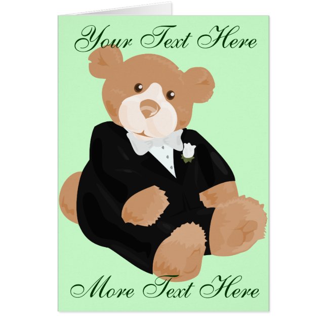 Carte de chambre nounours (Devant)