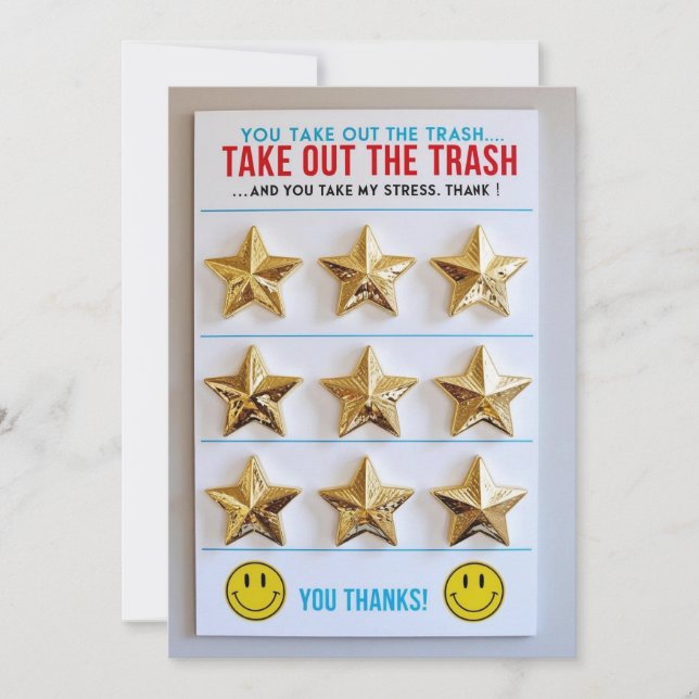 Carte de champion de tableau de tâches ménagères (Devant)