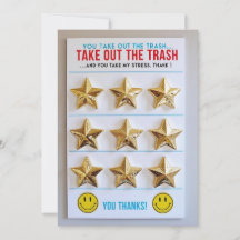 Carte de champion de tableau de tâches ménagères