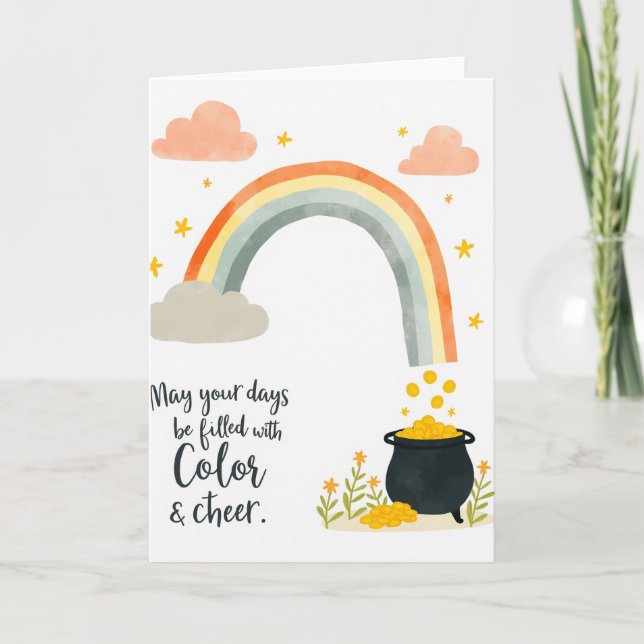 Carte de chance Arc-en-ciel (Devant)