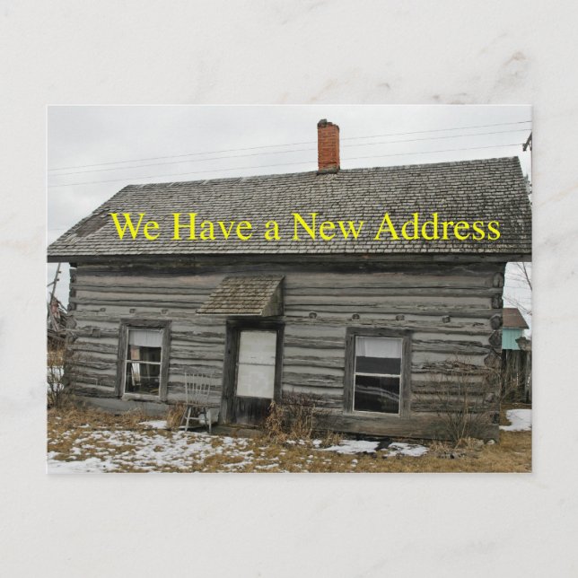 Carte de changement d'adresse du Cabine des années (Devant)