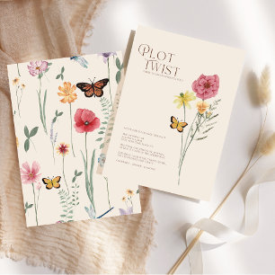 Carte de Changement de Date de Mariage Fleur Sauva