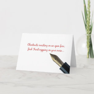 Carte de chanson de Noël