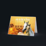 Carte de Chanukah de copains de cheval<br><div class="desc">Se rappeler la famille et les amis pendant la saison de Chanukah est une manière merveilleuse de rester en contact avec les personnes que vous aimez et vous inquiétez environ. J'ai créé ces cartes de Chanukah de cheval avec amour et le soin et moi suis sûrs que n'importe qui qui...</div>
