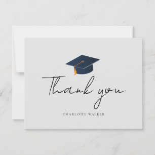 Carte de chapeau de remise des diplômes minimalist