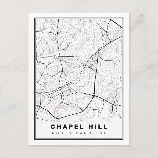 Carte de Chapel Hill (Devant)