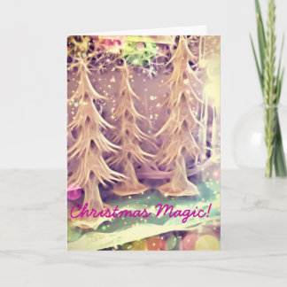 Carte de charité de Noël magique autisme