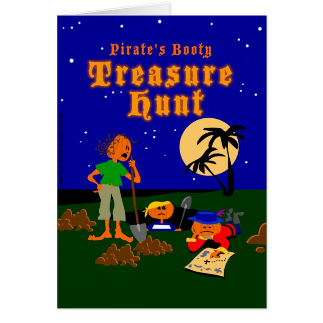 Carte de chasse à trésor de pirate (Devant)
