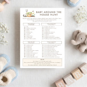 Carte de chasse au trésor Little Sprout Baby Showe