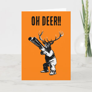 Carte de chasseur de cerfs Oh cerf